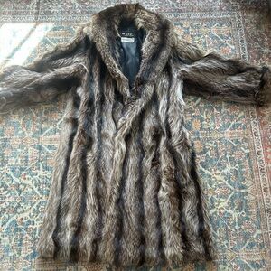 Vintage Fur Coat in Brown